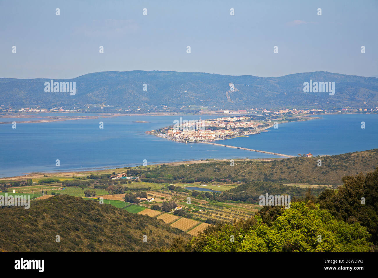 Lagoon Of Orbetello Argentario Maremma Tuscany Italy Europe Stock lagoon-of-orbetello-argentario-maremma-tuscany-italy-europe-stock