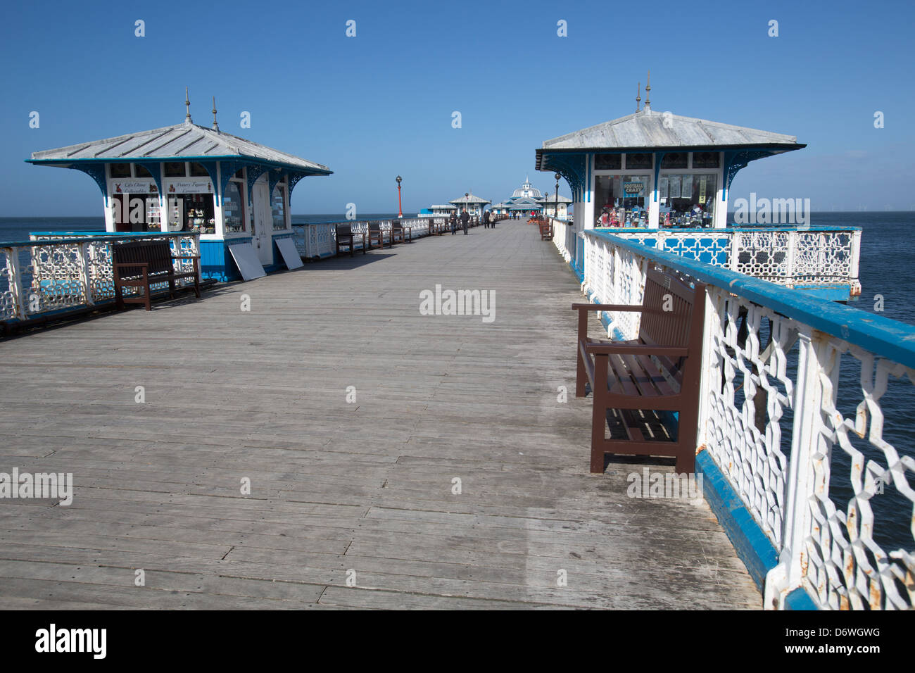 The town of Llandudno, Wales. Picturesque view of the 19th century ...