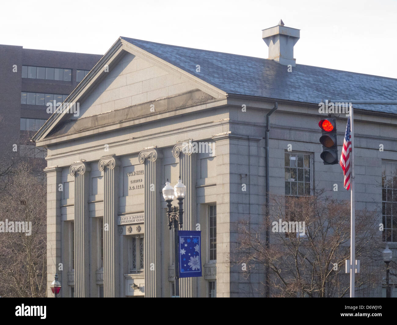 Facade Of The City Hall Quincy Norfolk County - 