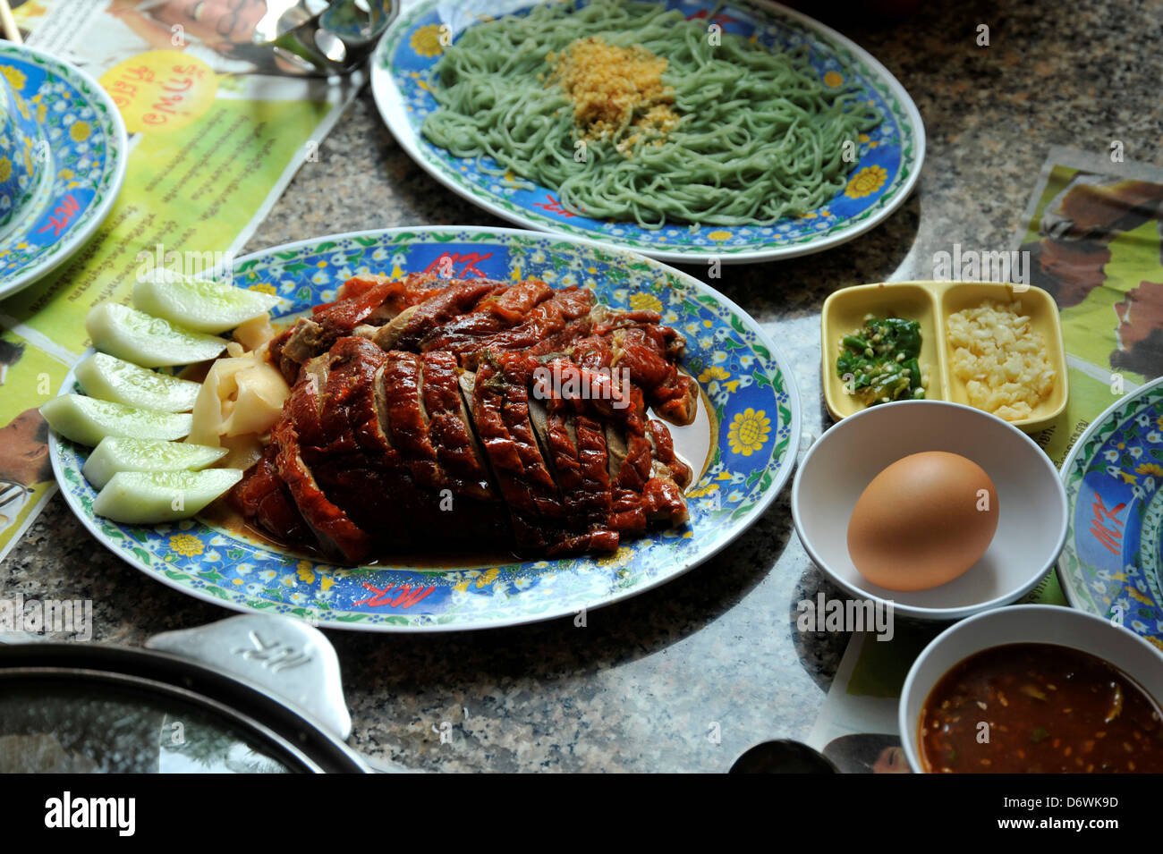 Thailand, Khon kaen, Thai Hot Pot foods at Restaurant Stock Photo Alamy