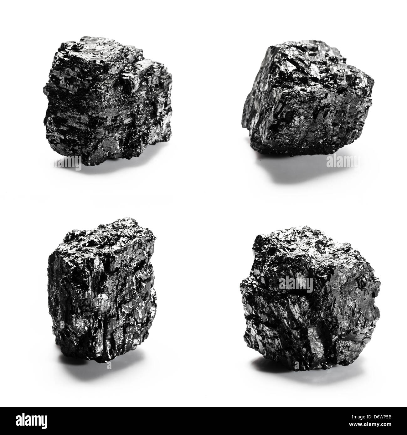 Big pieces of coal isolated on white background Stock Photo Alamy
