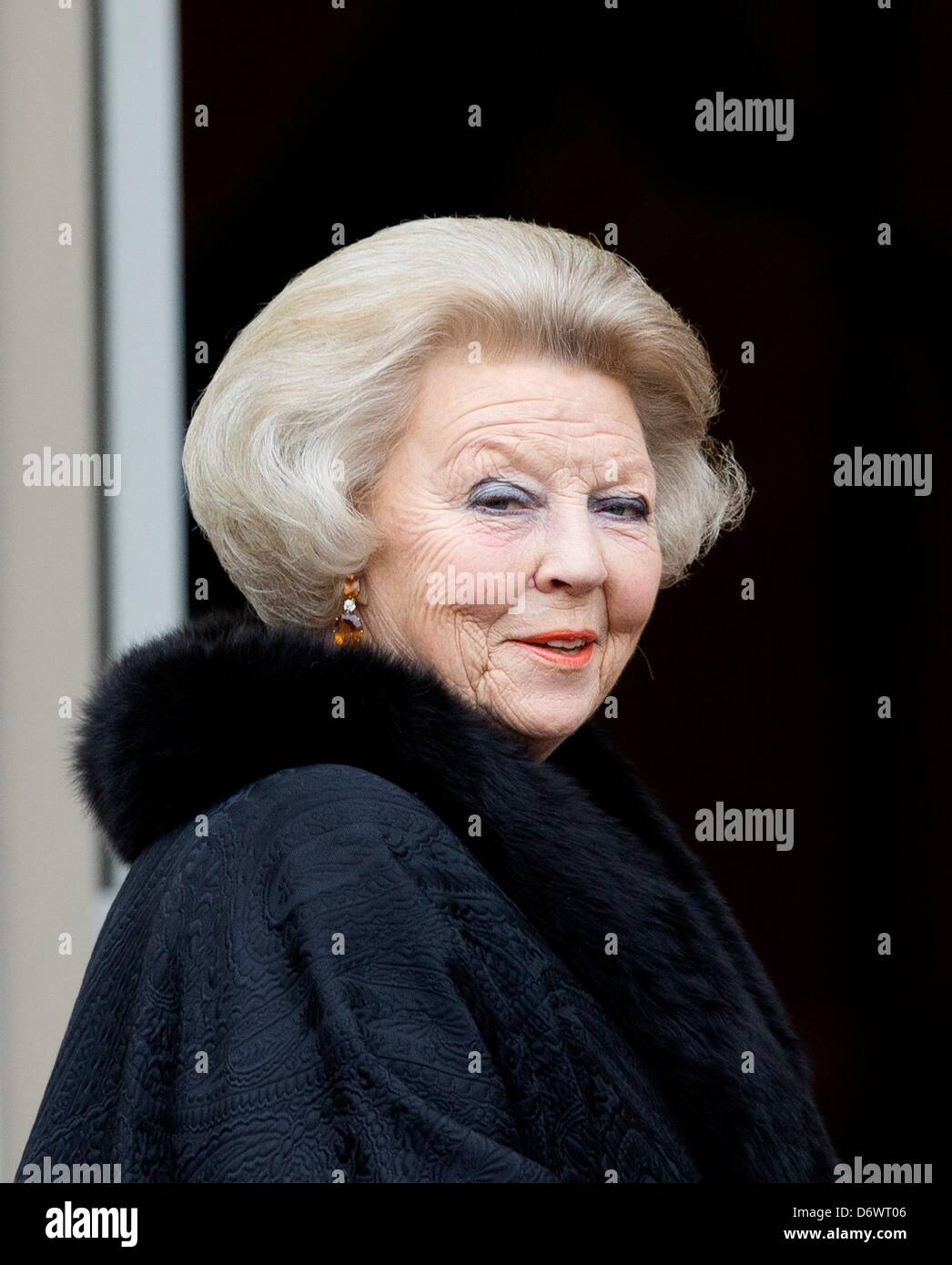 The Hague, The Netherlands. 23rd April, 2013. Queen Beatrix of The Netherlands attends the Koninginnedag concert (Queen's Day concert) at Royal Palace Noordeinde in The Hague, The Netherlands, 23 April 2013. Photo: Patrick van Katwijk/dpa/Alamy Live News Stock Photo