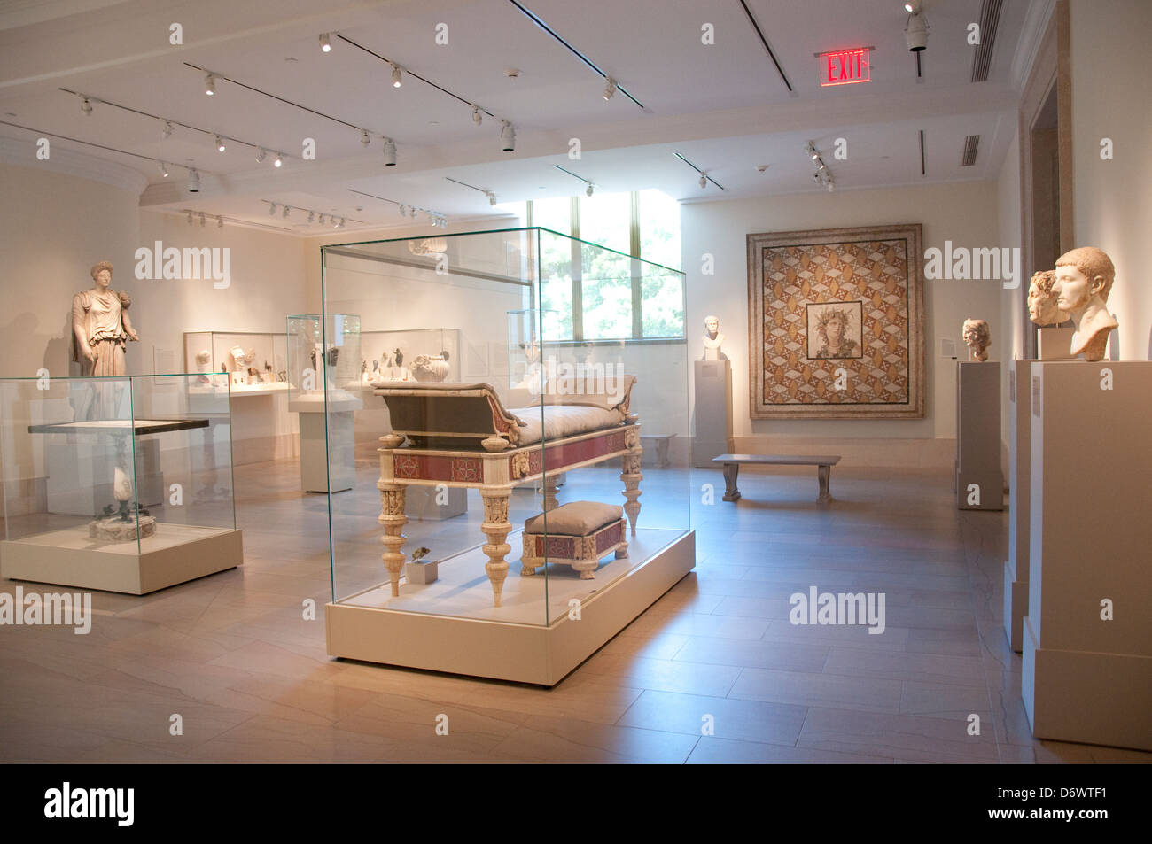 The Greek and Roman Art Gallery in the Metropolitan Museum of Art, (Met) New York City USA Stock Photo