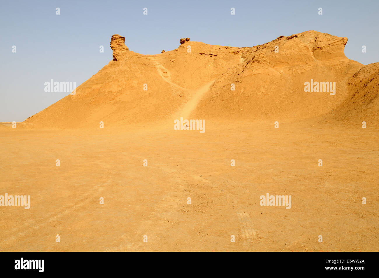 Ong Jemal or Camel Rock  Sahara desert Tunisia Stock Photo