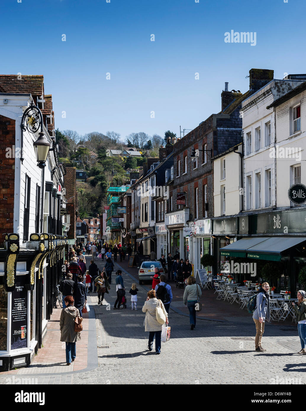 Cliffe High Street in Lewes Stock Photo Alamy