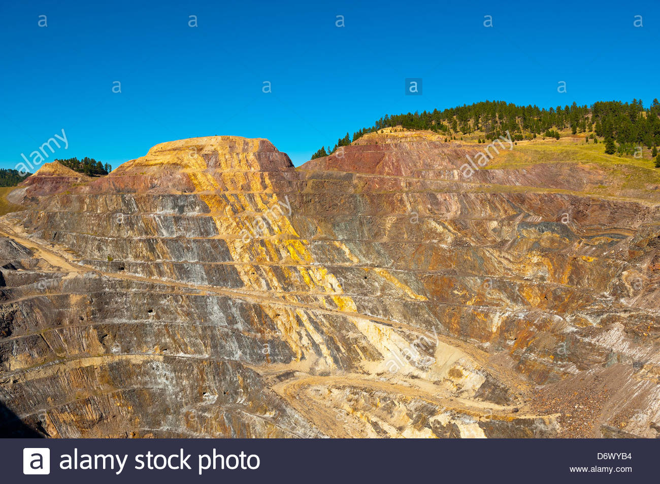 Homestake open cut gold mine, Lead (near Deadwood), Black ...