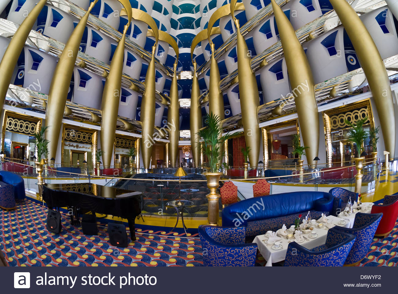 Interior View Burj Al Arab Hotel Dubai United Arab