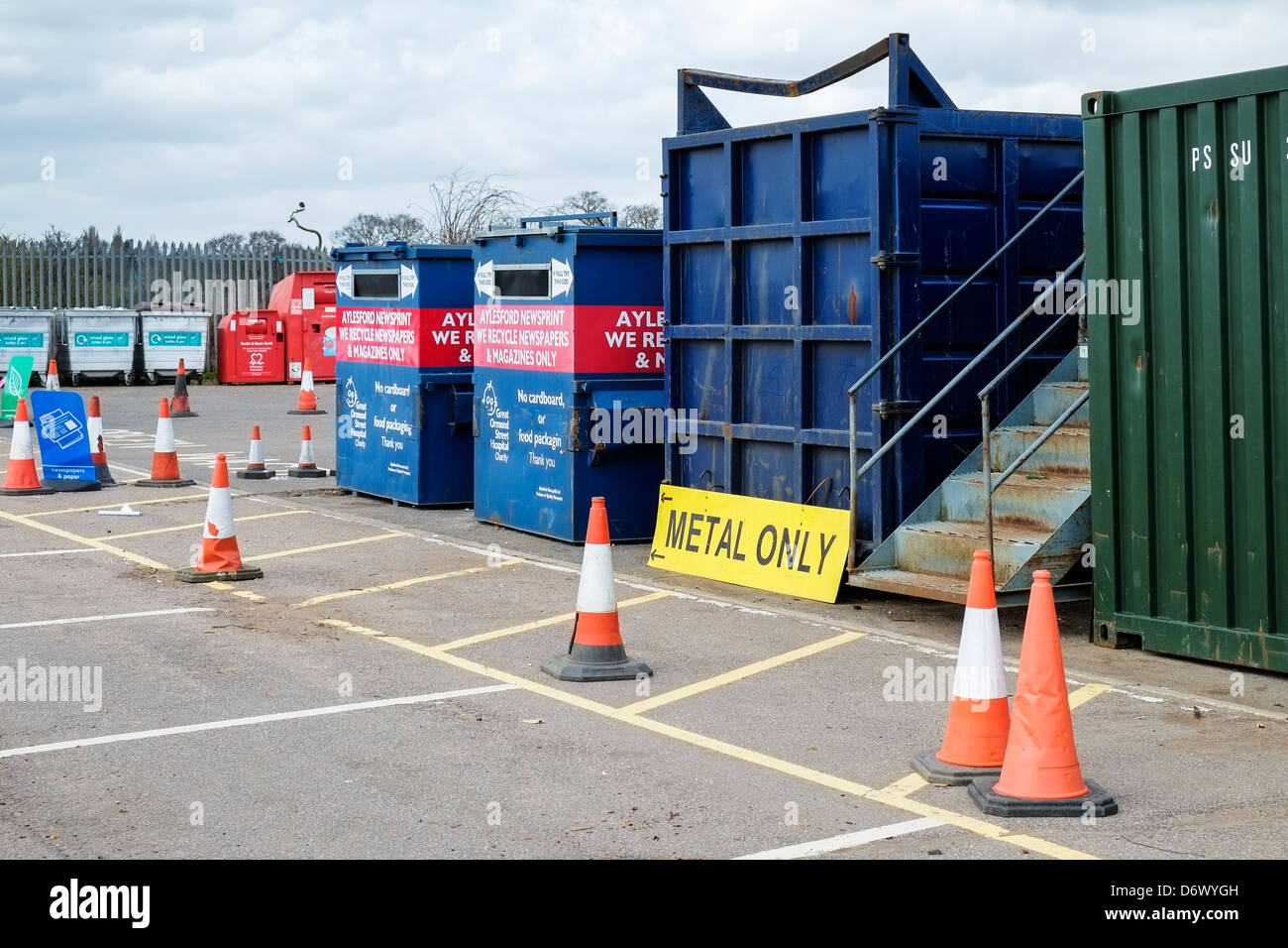 A recycling centre in Essex. Stock Photo