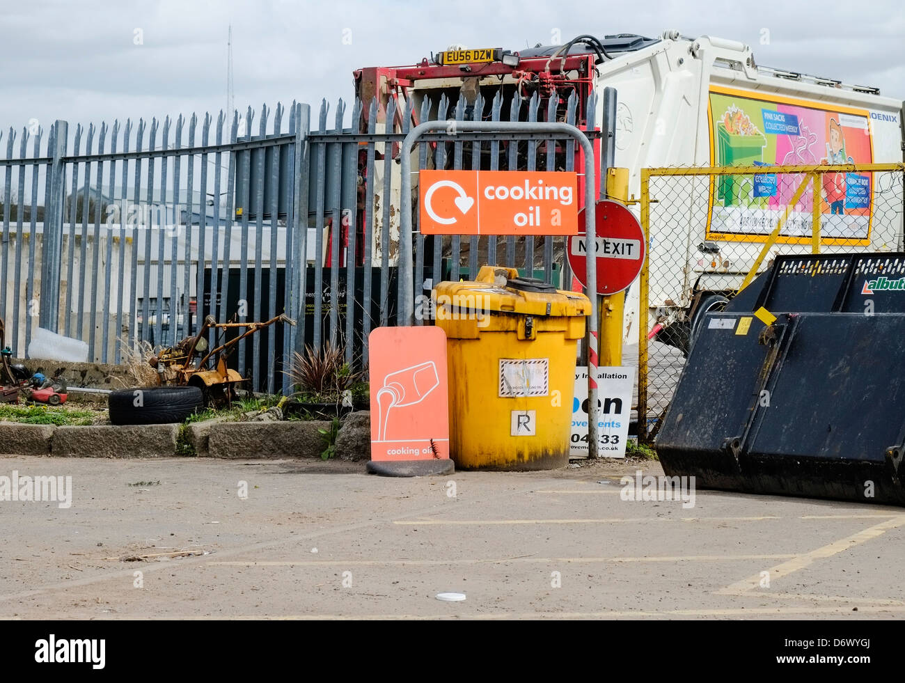 A recycling centre in Essex Stock Photo Alamy