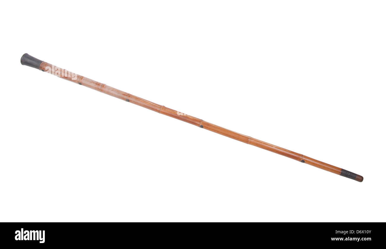 A bamboo stick for old person Stock Photo