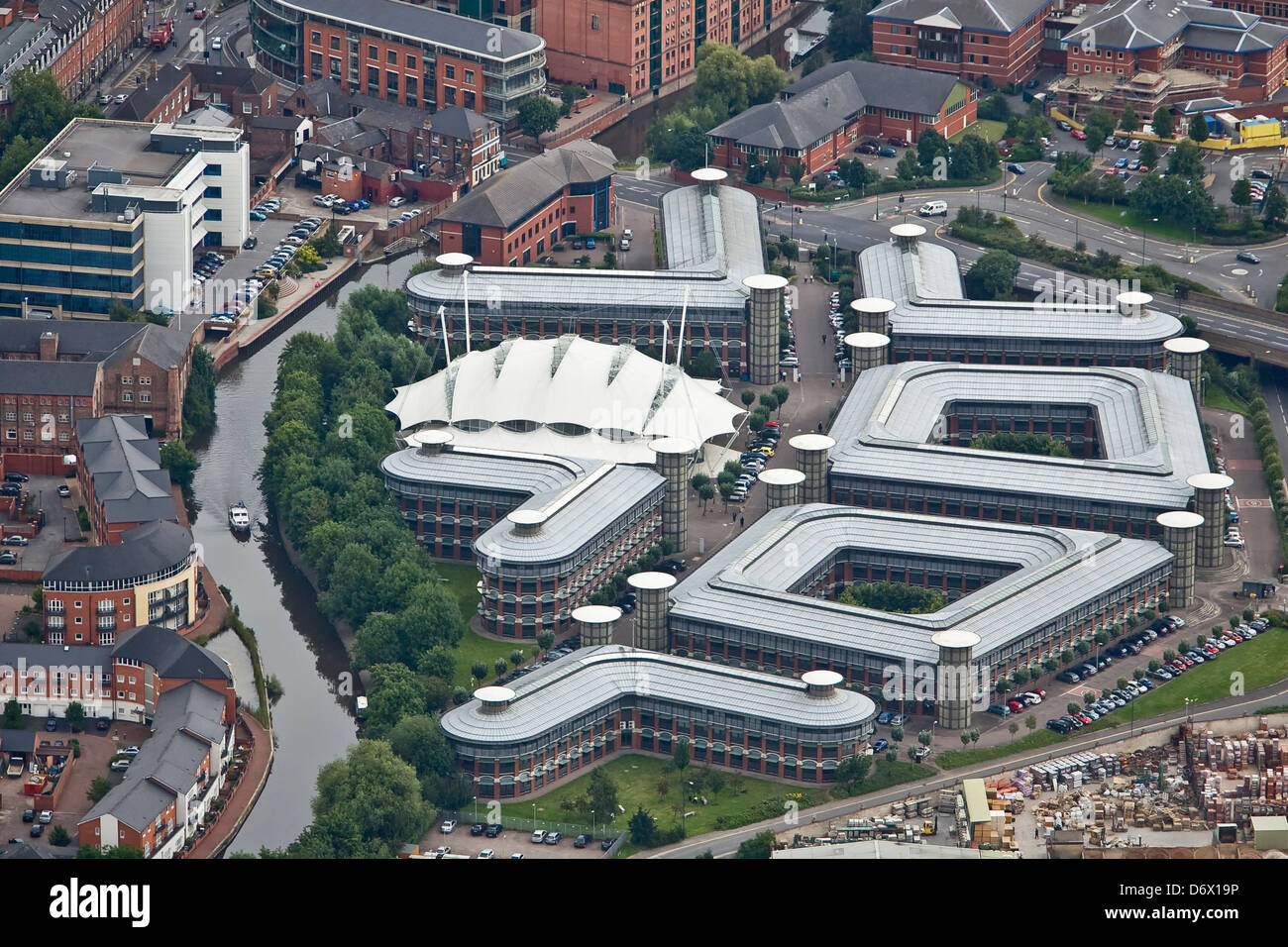 Aerial image of the HMRC tax office in Nottingham Stock Photo 55890850