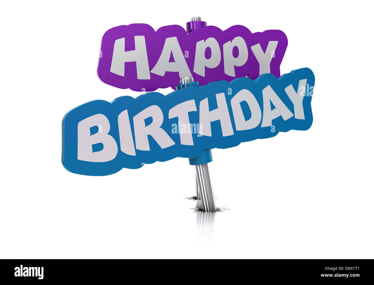 happy birthday tag, white background Stock Photo - Alamy