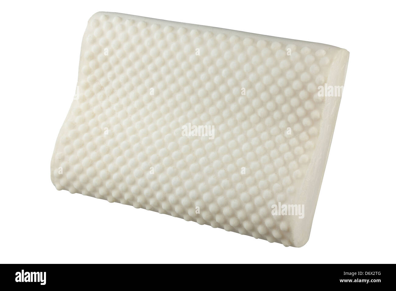 soft latex natural material inside the pillow to protect mite, dust and support your neck Stock Photo