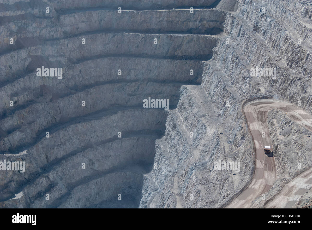Chile, Calama, Atacama Desert, Chuquicamata Mine Stock Photo