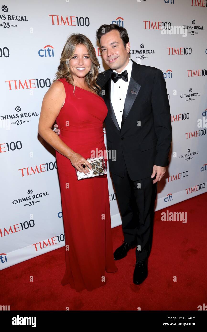 Nancy Juvonen, Jimmy Fallon at arrivals for TIME 100 Gala, Frederick P ...