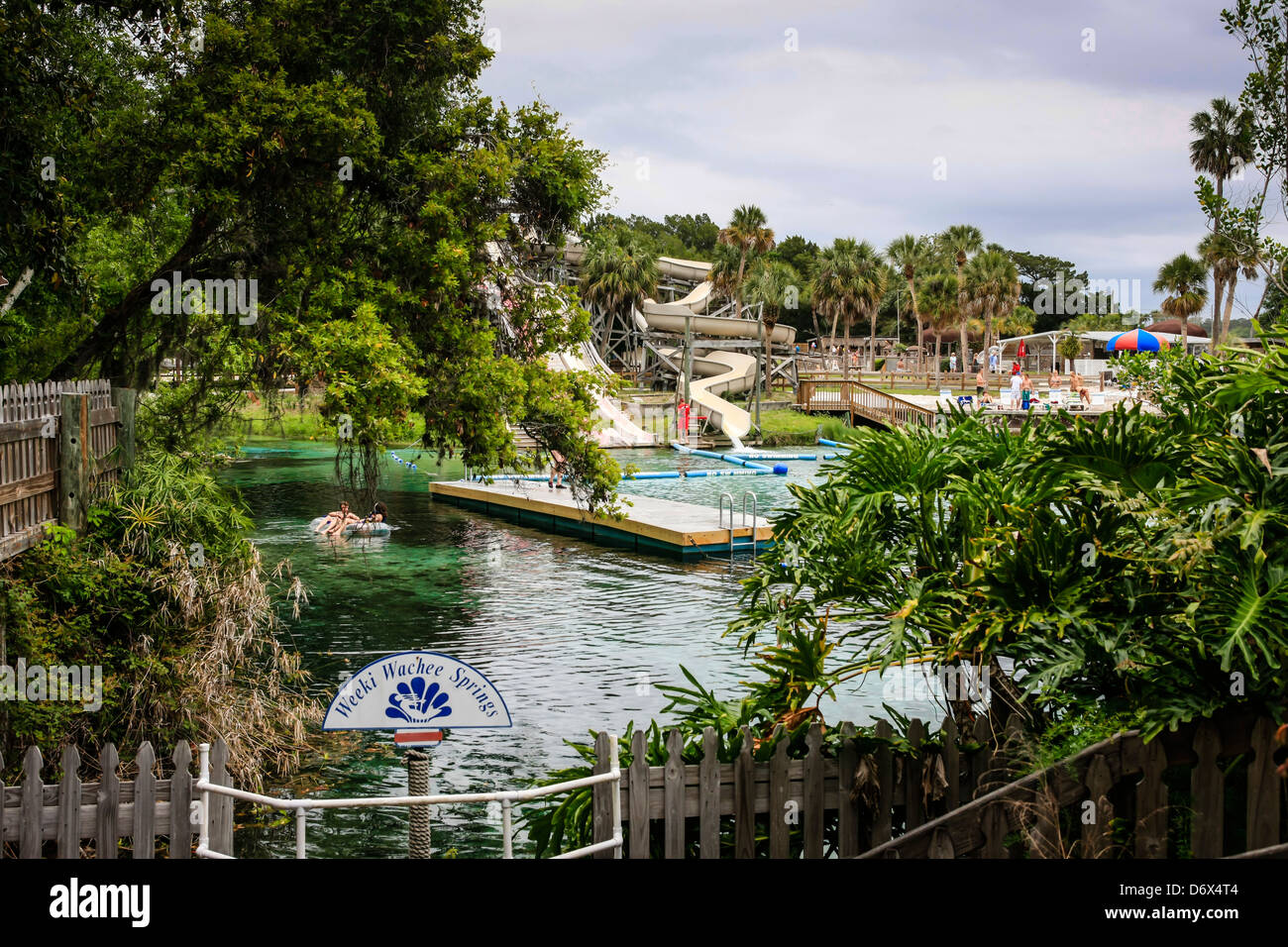 Weeki Wachee Springs and Buccaneer Bay Kids Attraction in Florida Stock