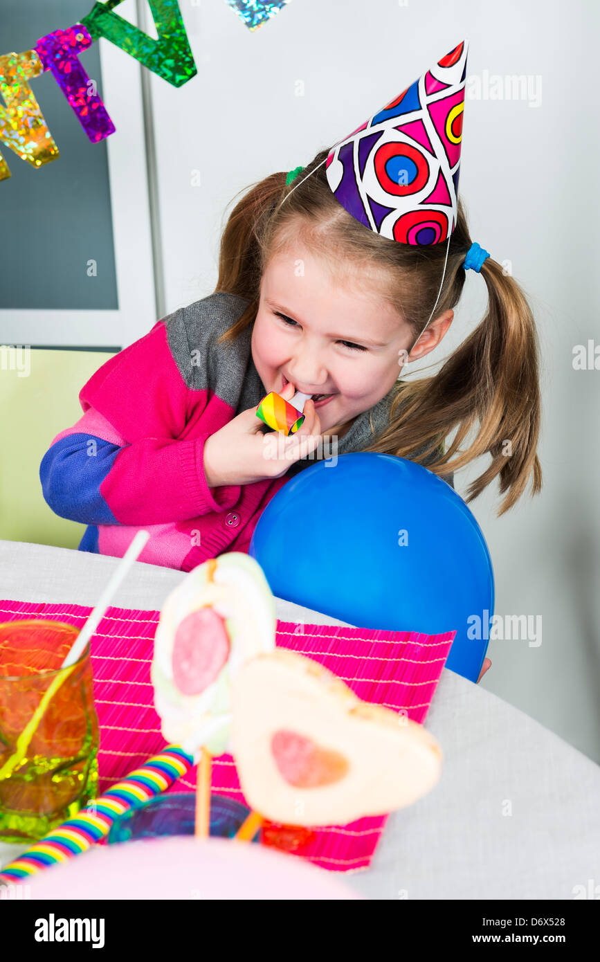 Children happy birthday party girls hi-res stock photography and images ...