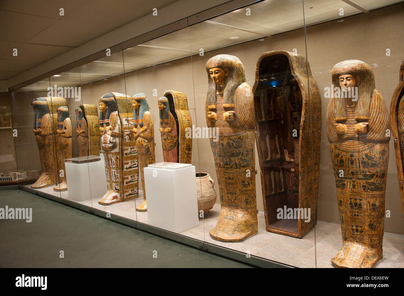 The Egyptian Gallery in the Metropolitan Museum of Art, (Met) New York City USA Stock Photo
