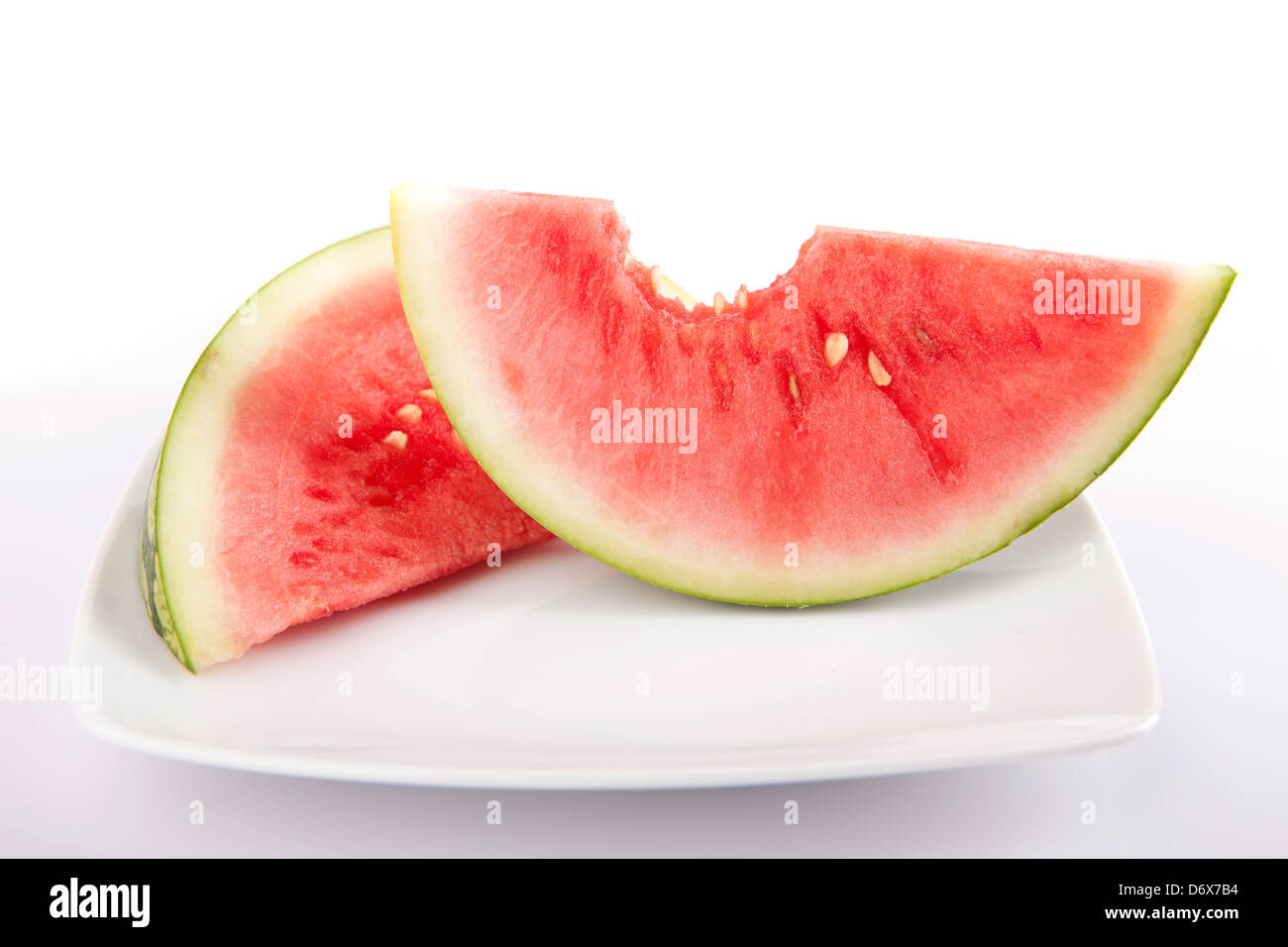 A fresh watermelon, isolated over white background Stock Photo - Alamy
