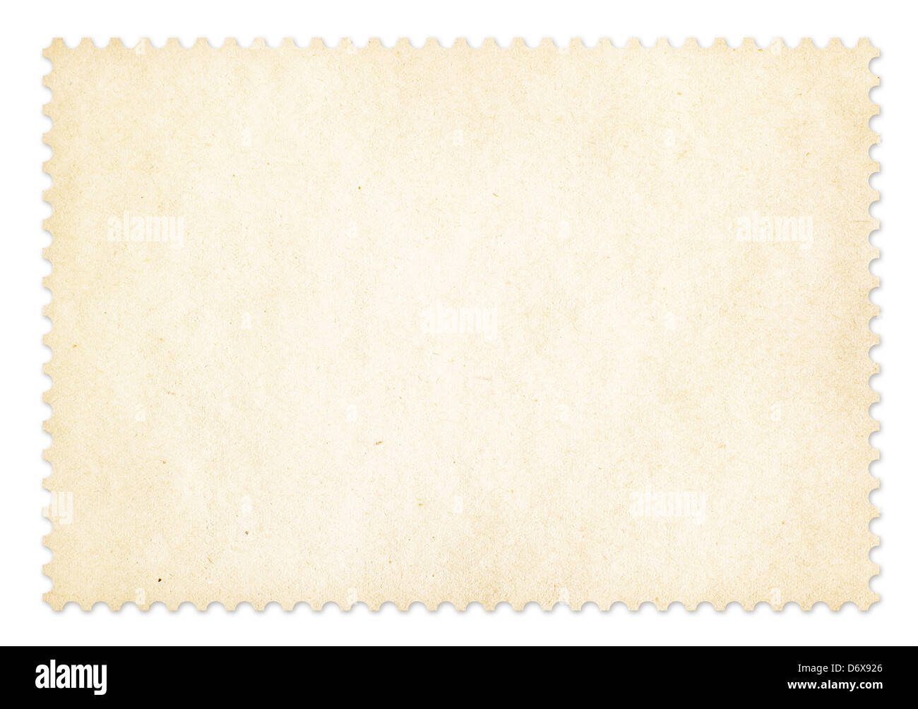 Postage stamp frame isolated. Clipping path is included. Stock Photo