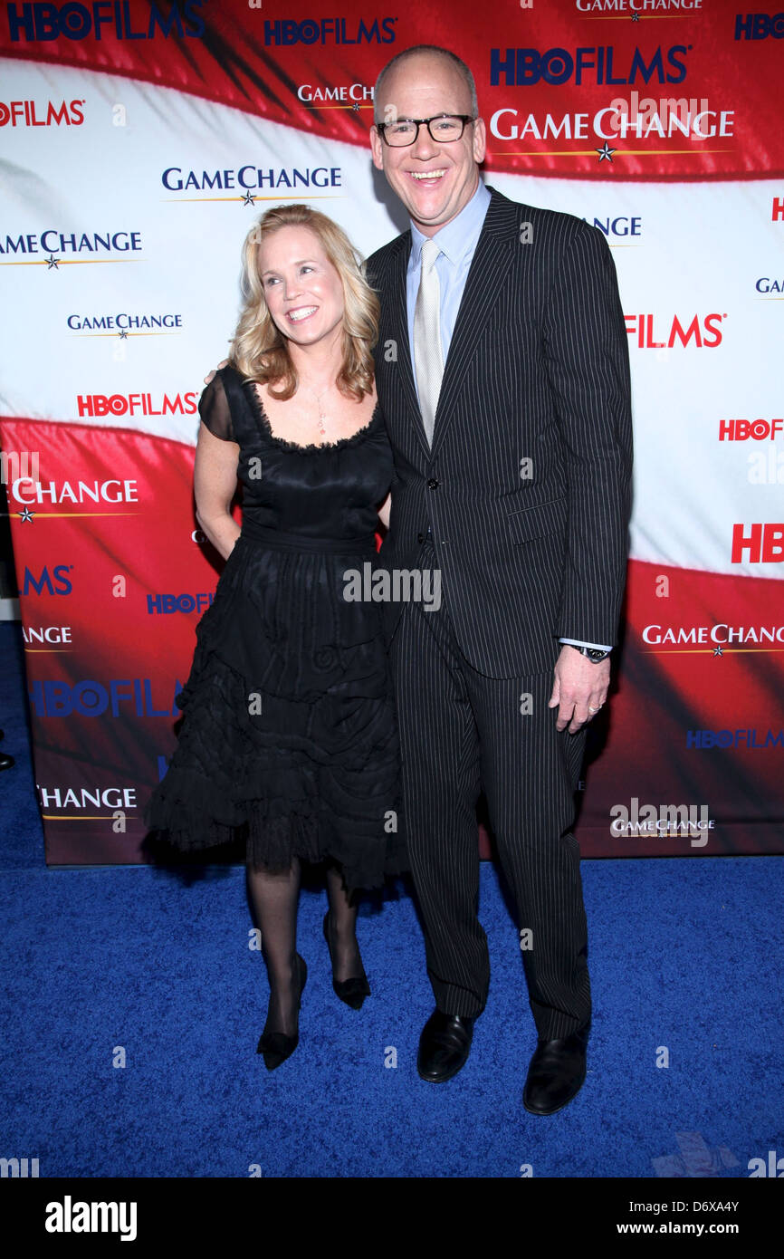 John Heilemann and guest New York Premiere of 'Game Change' at the