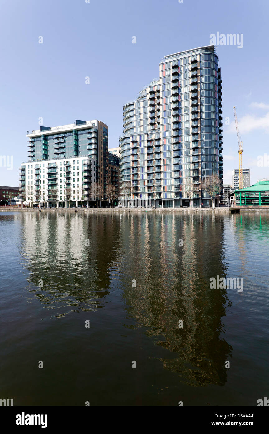 Ability Place, Millwall Inner Dock, Millwall, Isle of Dogs, London. Stock Photo