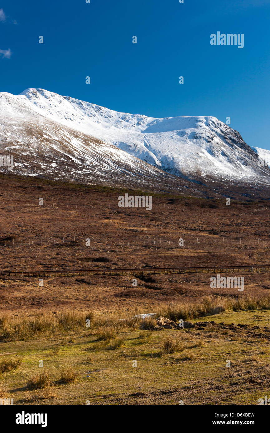 A view over Glen Carron towards Glencarron and Glenuig Forest, Craig ...