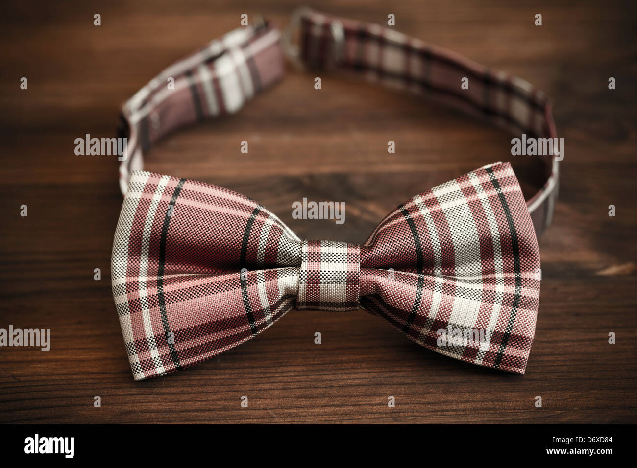 italian silk bow tie in close up Stock Photo