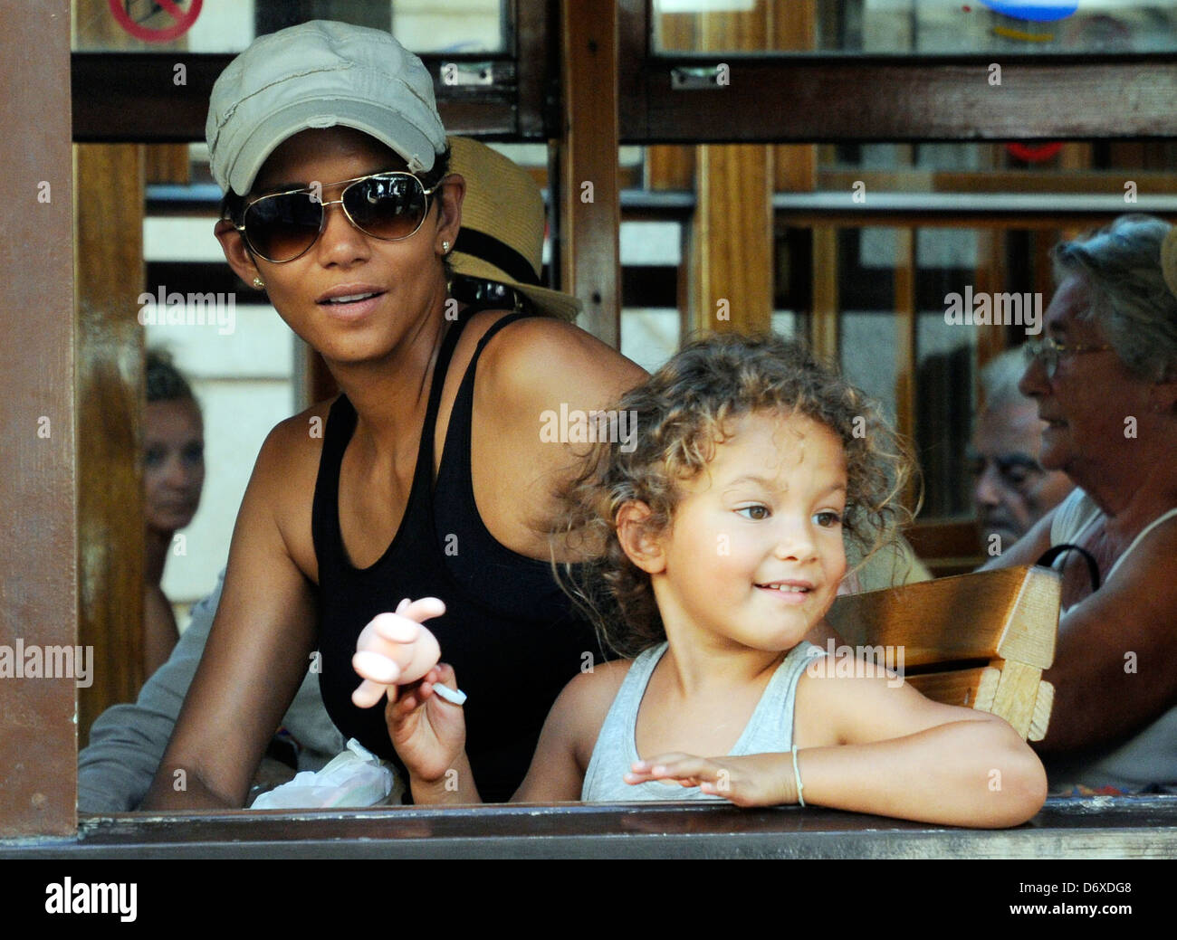 Halle Berry enjoys a holiday on Majorca Island with her boyfriend and