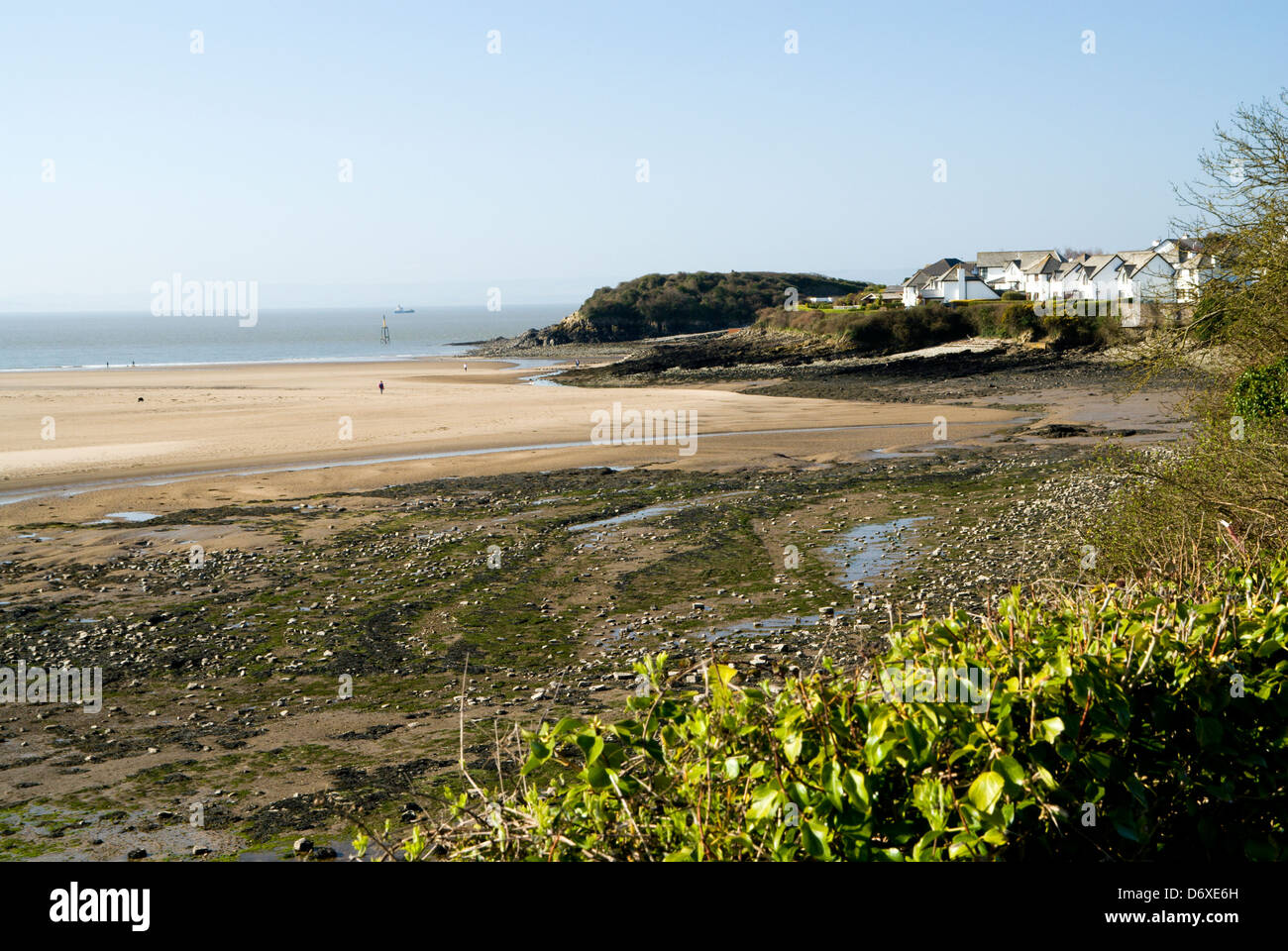 harbour and watch house bay, barry island, vale of glamorgan, south wales. Stock Photo