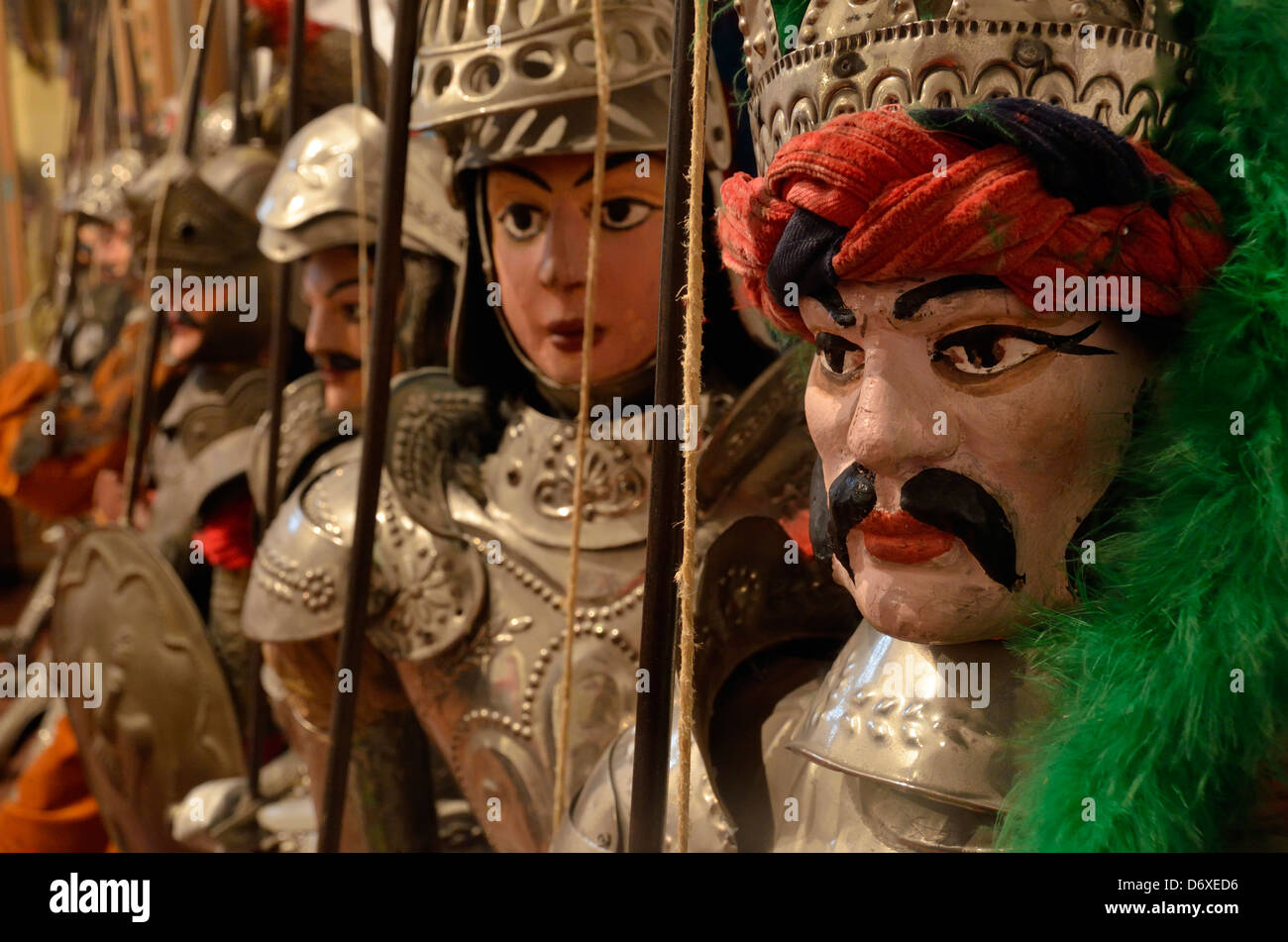 Puppets in the Museum of Art and Popular Traditions, Taormina, Sicily
