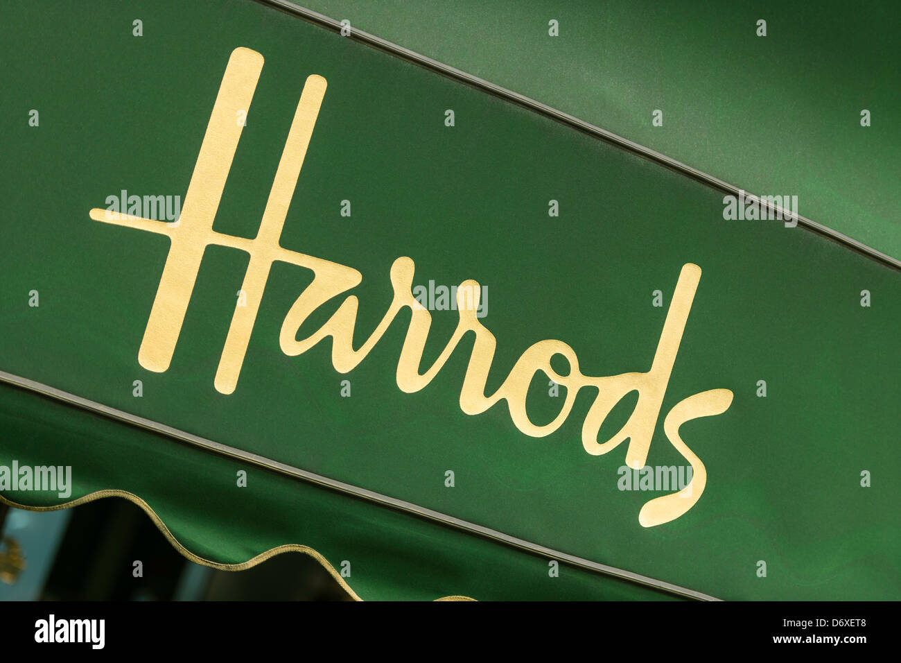Harrods Shop Front Stock Photo