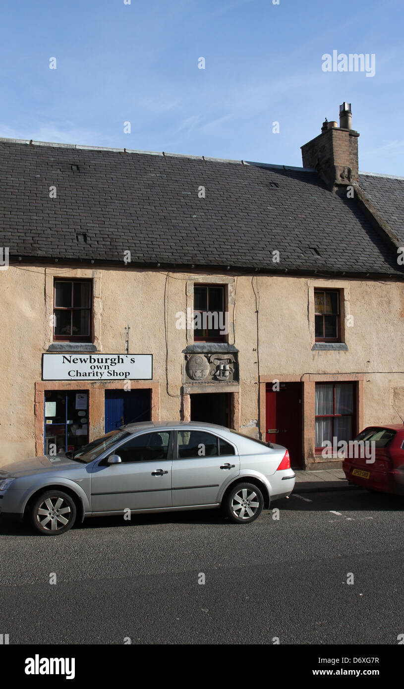Newburgh street scene Fife Scotland April 2013 Stock Photo Alamy
