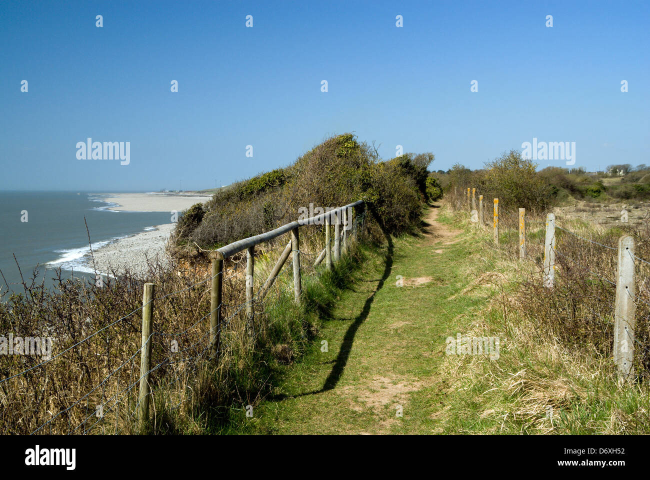 coastal footpath rhoose vale of glamorgan south wales Stock Photo