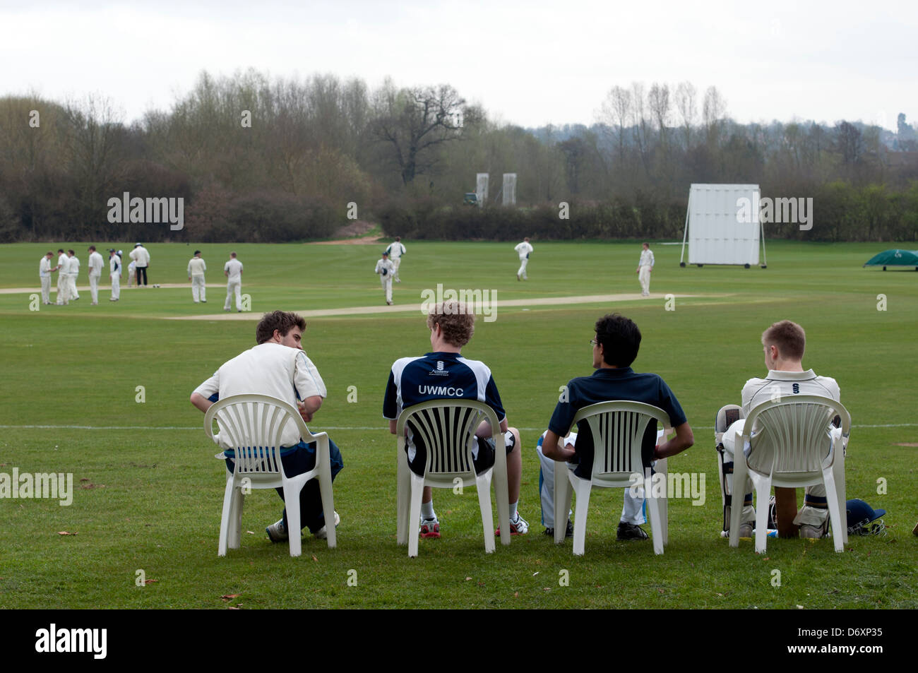 University sports, cricket Stock Photo