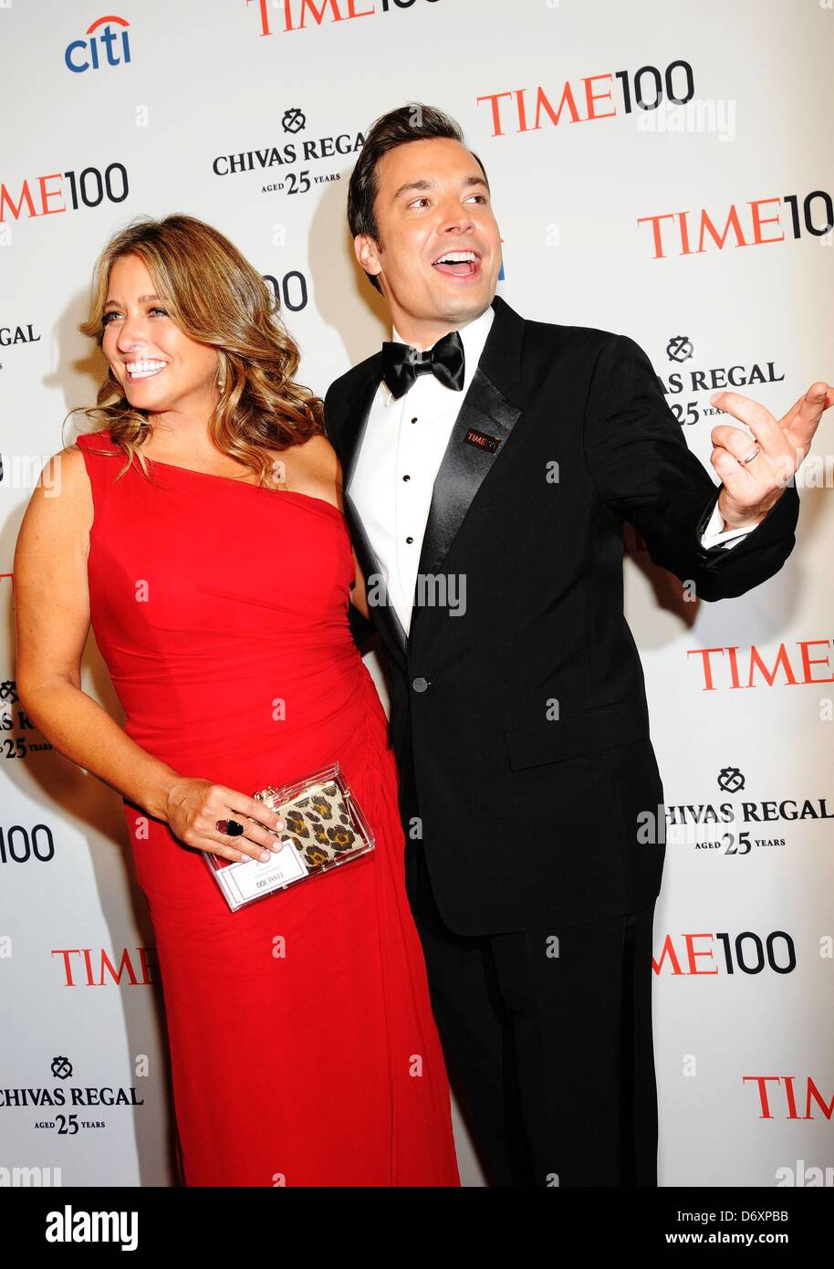 Nancy Juvonen, Jimmy Fallon at arrivals for TIME 100 Gala - Part 2 ...