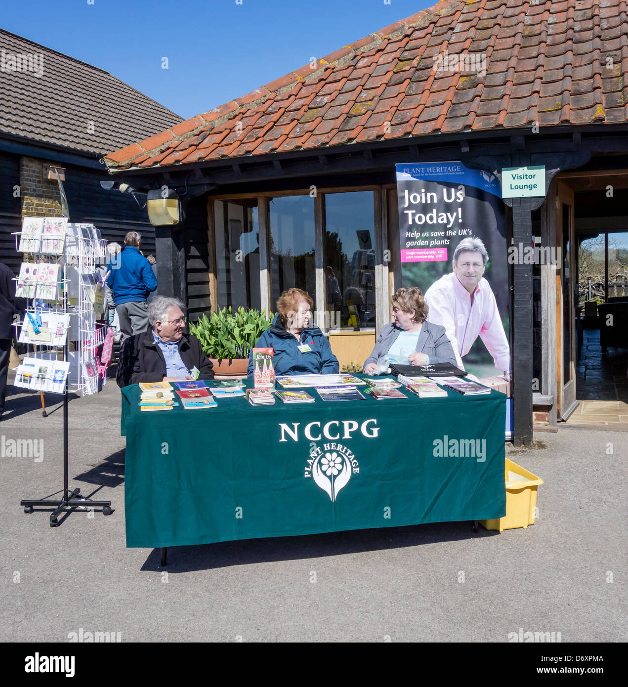 NCCPG Stand Plant Heritage at RHS Hyde Hall Essex Stock Photo