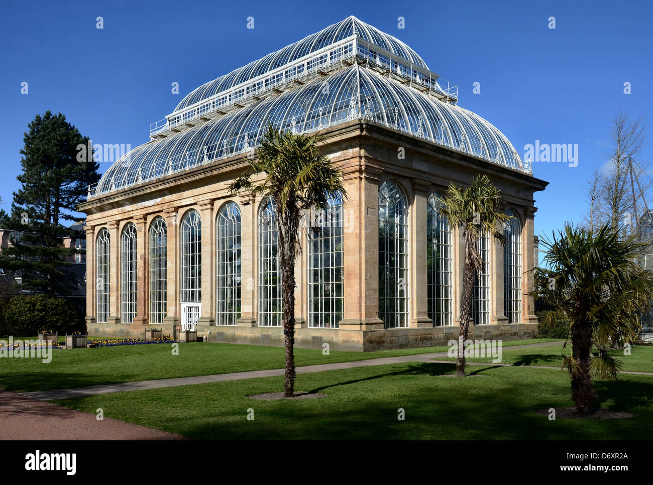The Palm House at the Royal Botanic Garden, Edinburgh, Scotland. Stock Photo