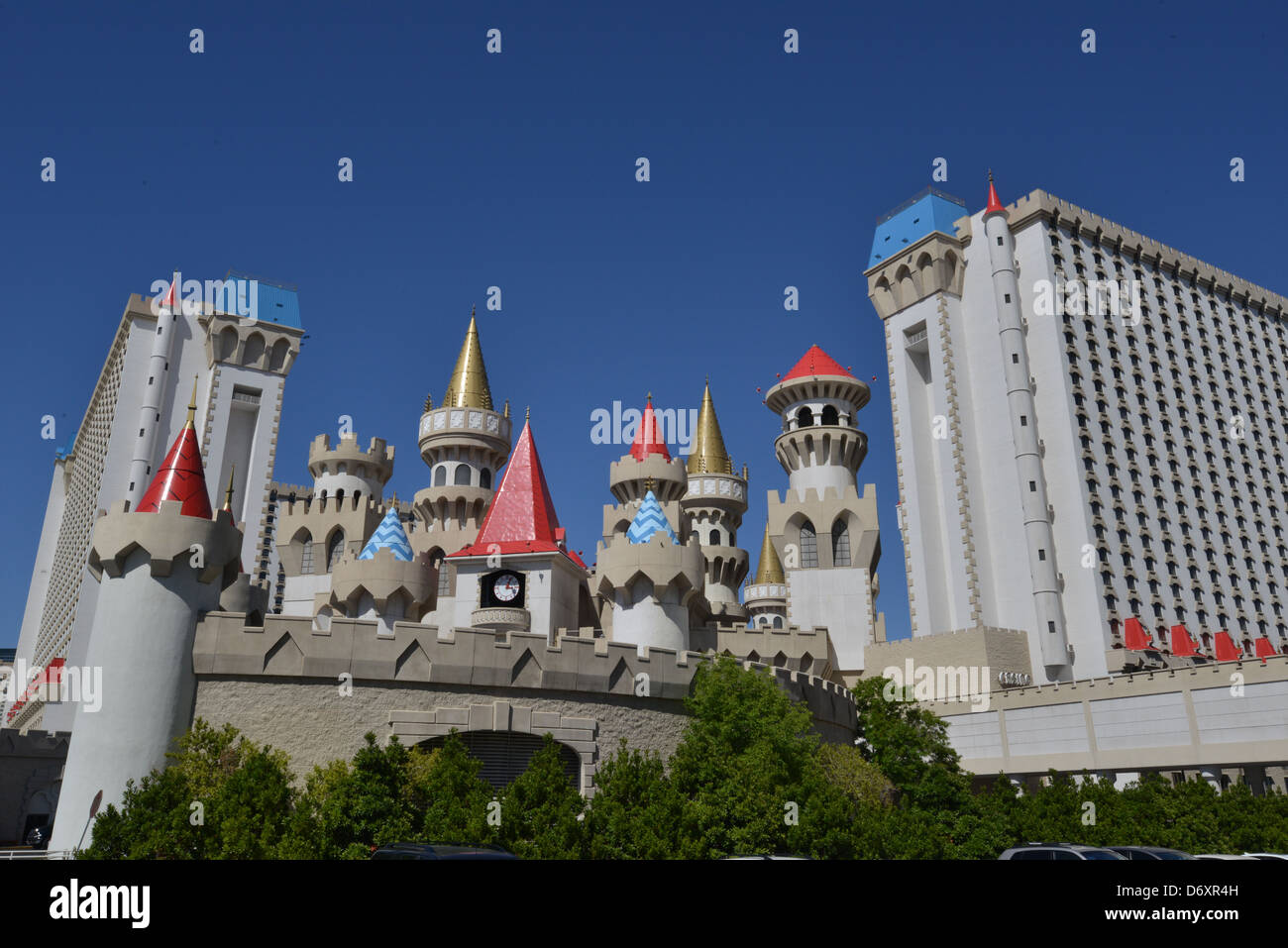 Excalibur hotel in Las Vegas. Stock Photo