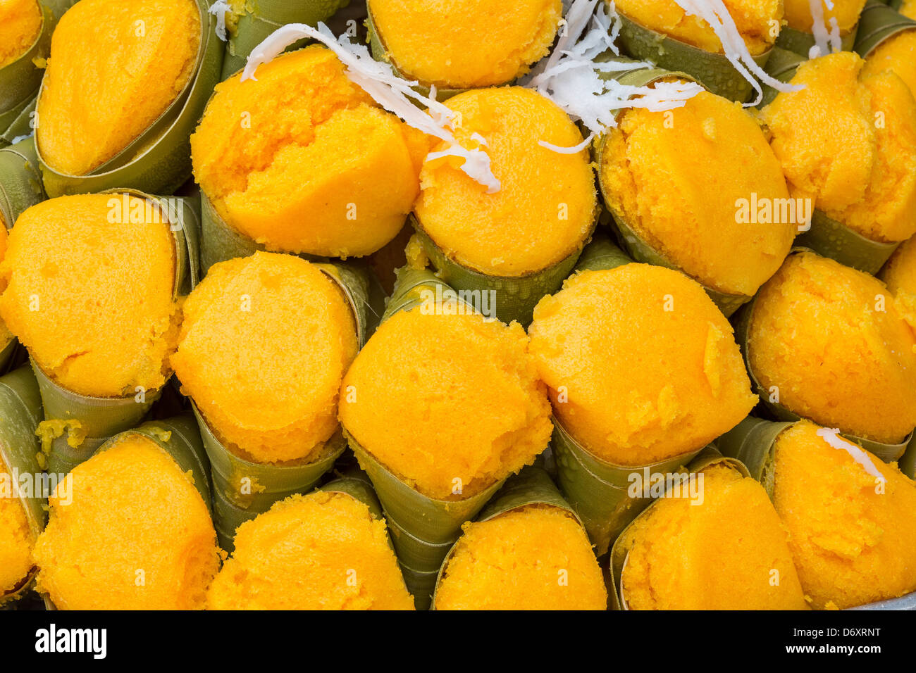 Steamed sugar palm cake with coconut grated coconut Stock Photo Alamy