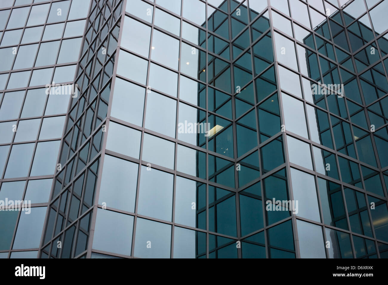Abstract view of office building windows Stock Photo
