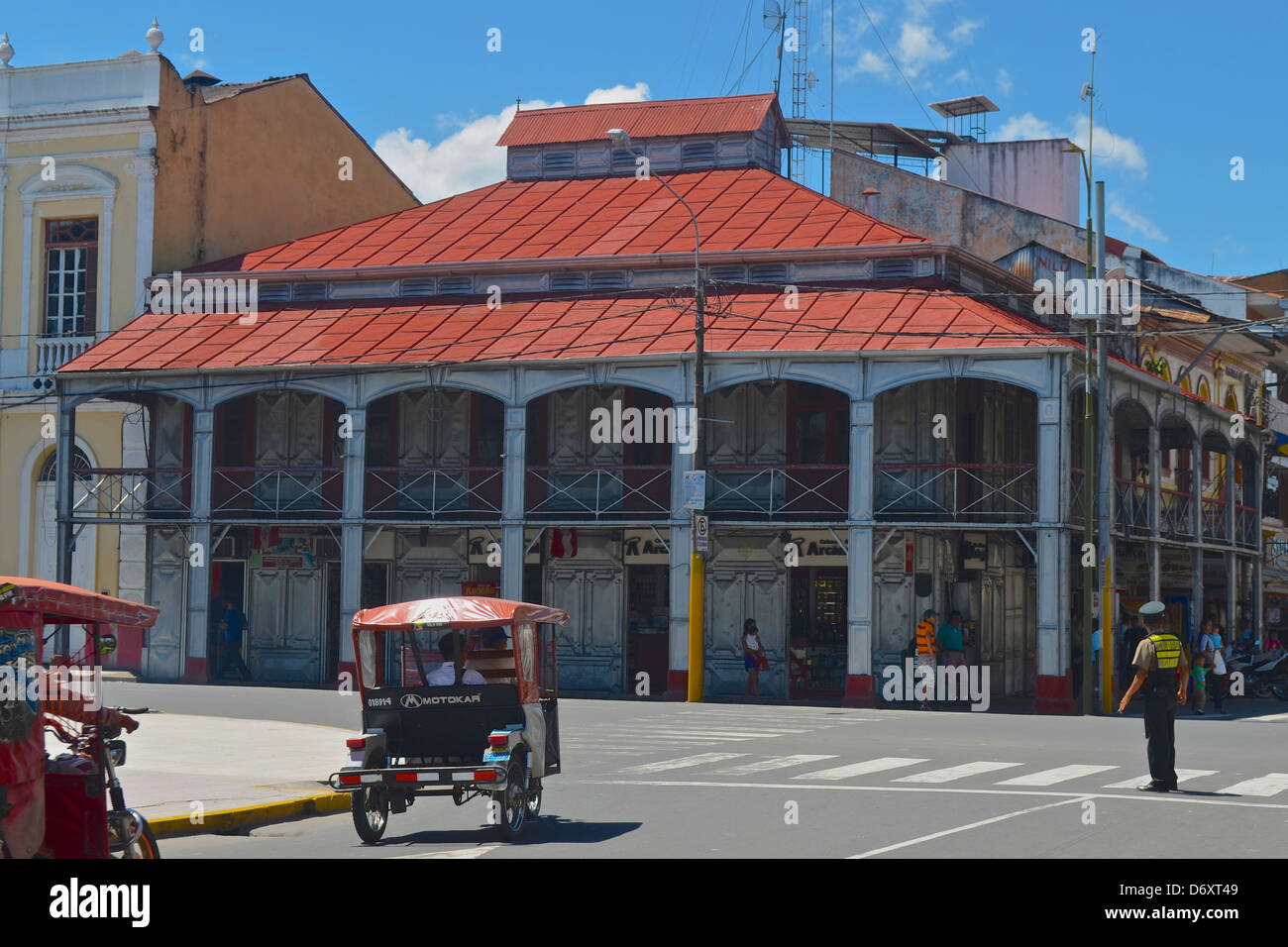 The ´Casa de Fierro´ or Iron house, designed by Gustav Eiffel. Iquitos, Peru Stock Photo