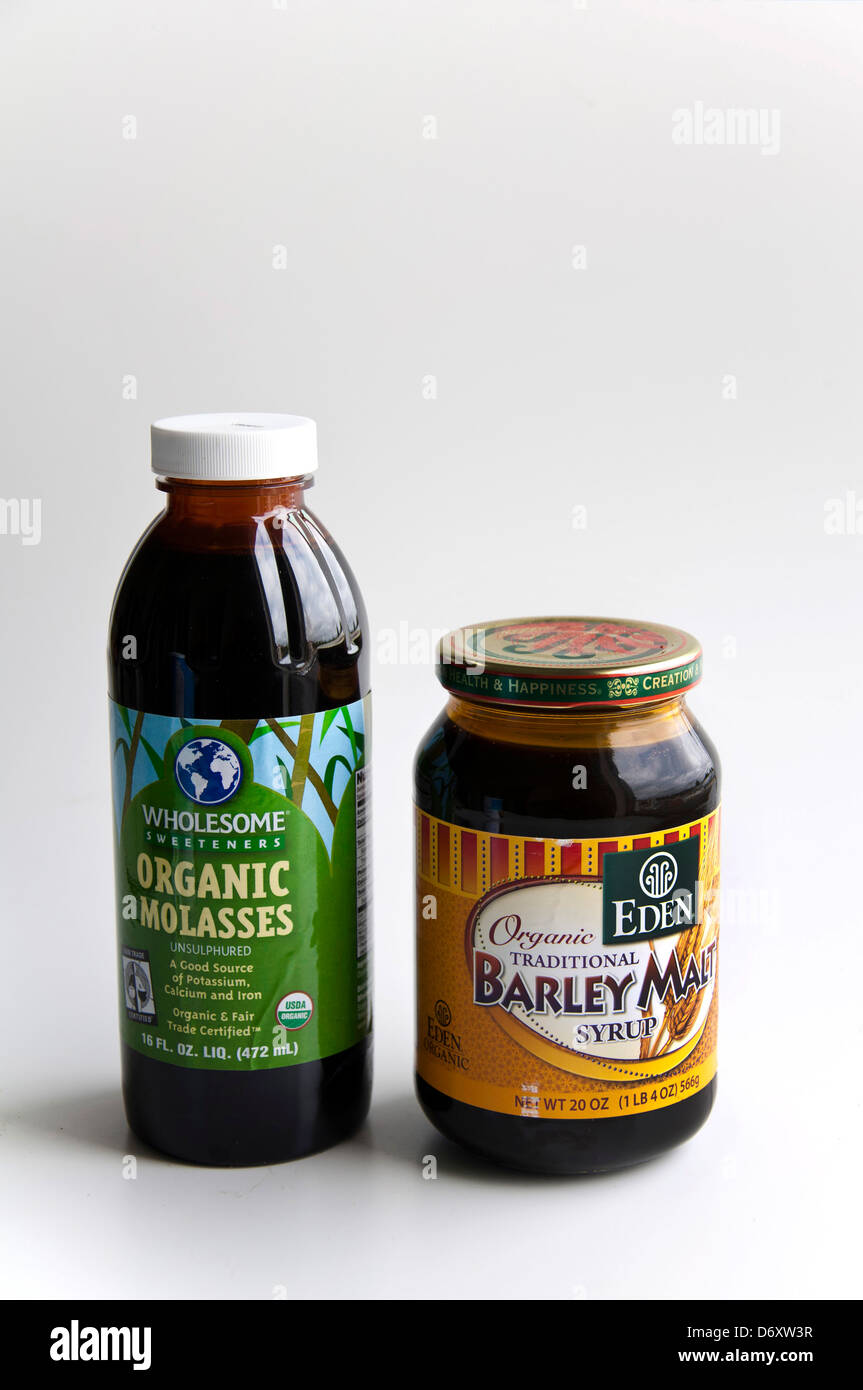 Organic Molasses and Barley Malt Stock Photo Alamy