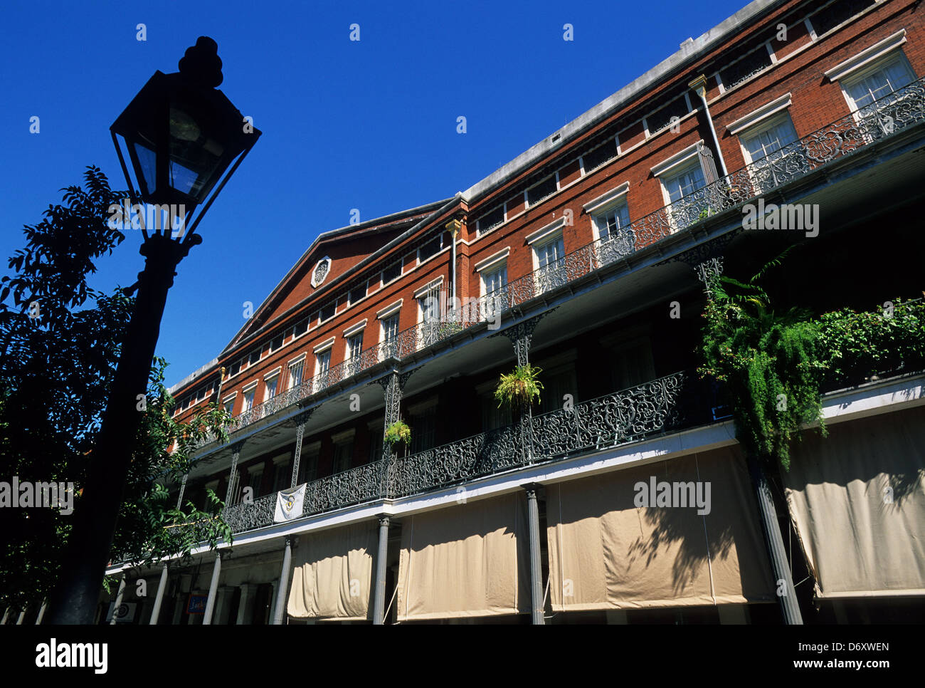 Elk283-1570 Louisiana, New Orleans, Pontalba Building, 1849 Stock Photo