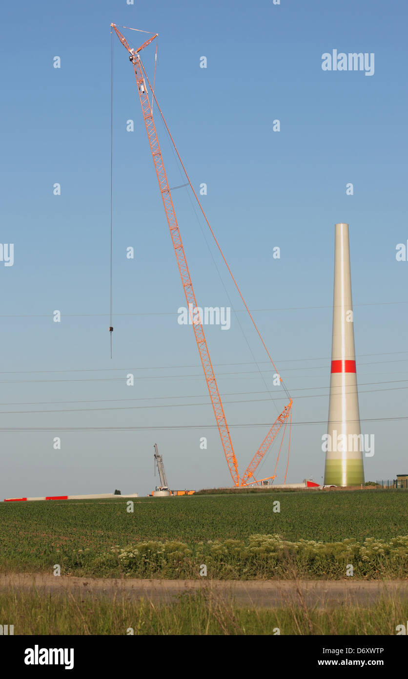 Weissenfels, Germany, a wind power plant will be built Stock Photo