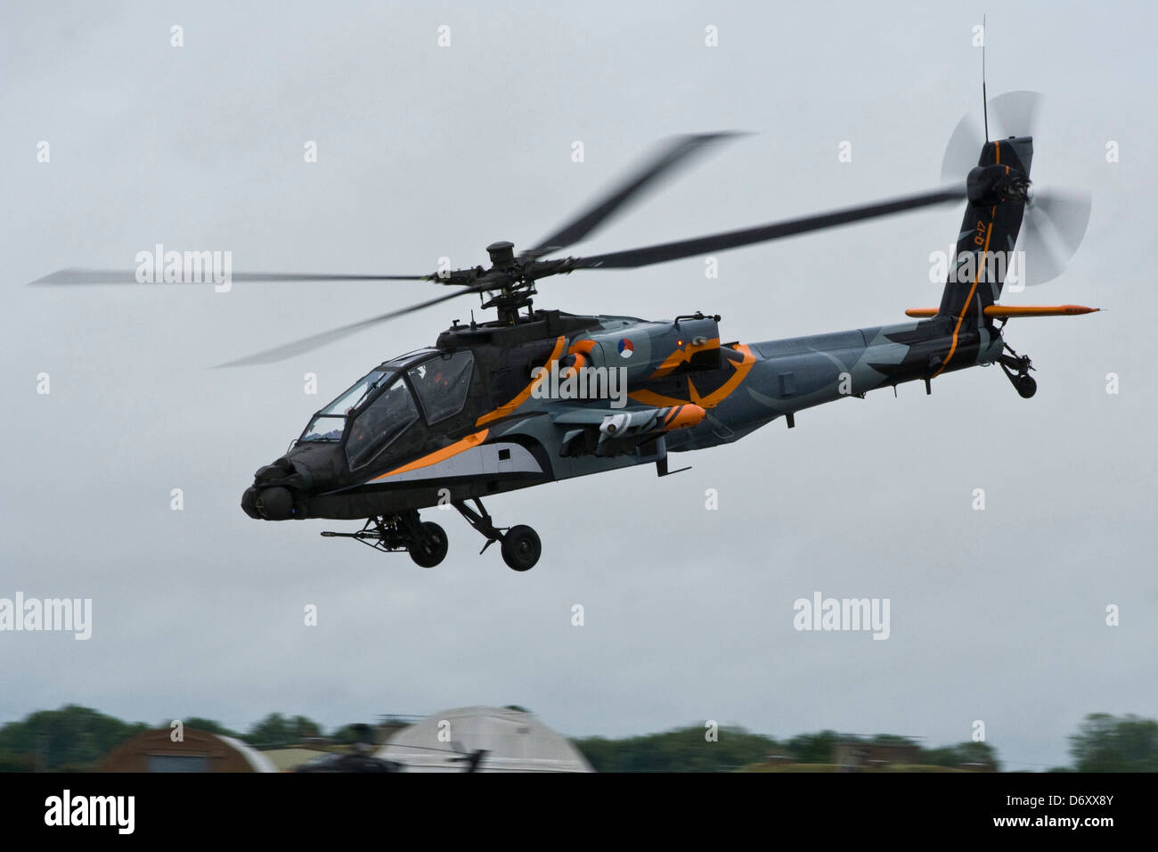 RNAF Apache at IAT Fairford Airshow Stock Photo