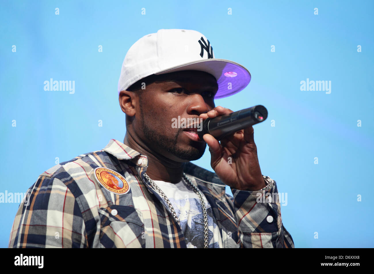 Berlin, Germany, 50 Cent, American rapper, at IFA 2012 Stock Photo