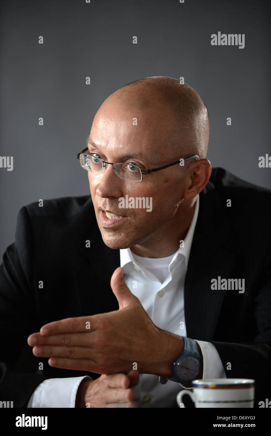 Berlin, Germany, ECB director Joerg Asmussen, SPD, in an interview Stock Photo