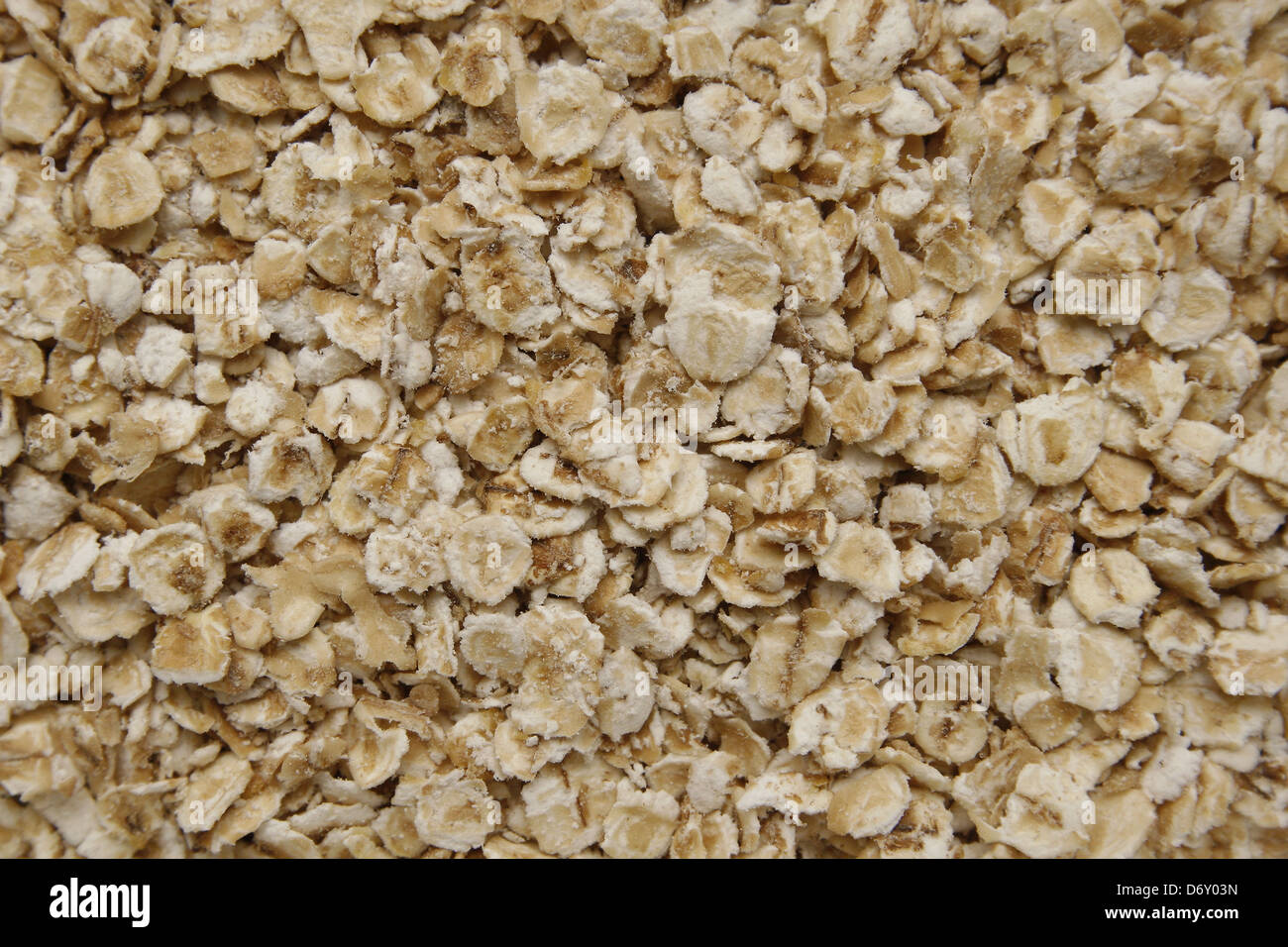 close up image of dry porridge oats Stock Photo