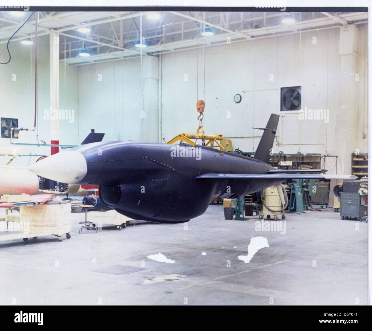 This image shows the Ryan Aeronautical Firebee drone, an early unmanned ...